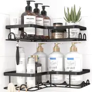 Corner Shower Caddy - 2 Pack Rustproof Shower Shelf, Durable Bathroom Caddy with
