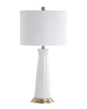 JONATHAN Y Hartley 29in Ceramic Column LED Table Lamp
