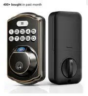 Veise Fingerprint Door Lock Keyless Entry Electronic Keypad Oil Rubbed Bronze BN