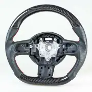 Flat Bottom Carbon Leather Steering Wheel For Mini R55 R56 R57 R58 R59 R60 R61 (for: Mini)