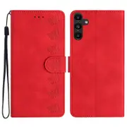 Leather Cover for Samsung Galaxy A14 4G/5G Stand Phone Shell Butterfly Imprinted Wallet Case