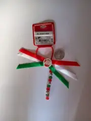 Elf on the Shelf Elastic Tie Hair Band with Bead Dangler