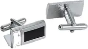 [KUHBDIE] Men's Tie Clip Cufflinks Set Black Enamel Business Tie Clip French Shirt Cufflinks