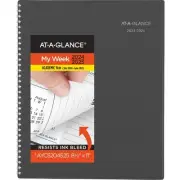 DayMinder Academic WbyM Desktop Planner 11 x 8dot5 Charcoal Cover 24to25