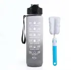 32oz Motivational Time-Marked Tritan Water Bottle with Straw Leak-Proof BPA-Free