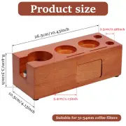 Wood Espresso Tamping Stand Adjustable Anti Slip Walnut Barista Tamping maa