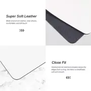 pad Soft White Mouse Pad with Lychee Pattern Comfortable Surface Leather Mouse p