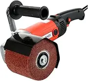 1400W Electric Polishing Machine Portable Metal Wire Drawing Machine for Metal Wood Ceramic Tile Polishing with Drawing Wheels(With 1 Wheel)