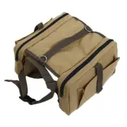 Canvas Dog Self Backpack Outdoor Training Pet Clothing Walking Camping Hiking