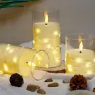 Acrylic LED Candles Home Decor LED Candle Set Flameless Candle Birthday