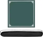 Mahjong Table Mat Thickened Soundproof Mat for Home Use Silent Chess and Card Room Mahjong Mat with Carrying Bag(Green,80X80cm/31.4X31.4)