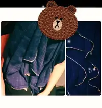 在飛比找Yahoo!奇摩拍賣優惠-Forever 21 珍珠彩色水鑽 薄款 大披肩圍巾 防曬 