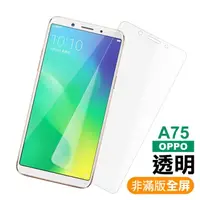 在飛比找momo購物網優惠-OPPO A75 A75s 透明高清非滿版玻璃鋼化膜手機9H