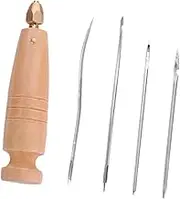 ａ aternee Canvas Leather Sewing Awl Leather Craft Sewing Supplies Practical Multifunctional Shoe Repair Tool Kit for Leatherworking