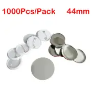 1000pcs 1.73" / 44mm Blank Pin Badge Button Supplies for Badge Maker Machine