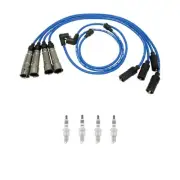 NGK 7mm Wire Set 4 Iridium Spark Plug Kit For Volvo DL 2.1 CARB GLE 2.3L L4 B23F (for: Volvo)