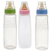 Nuk Clear Plastic Bottle, 8 Ounce -- 3 per case.