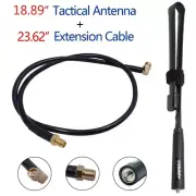 ABBREE Tactical Antenna SMA-Female Dual Band for Baofeng UV-5R Ham Two Way Radio