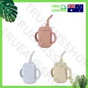 *Assorted* Silicone Sippy Cup with Straw – BPA-Free Transition Cup for Toddlers