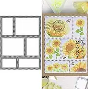 DzIxY Geometric Stamp Border Metal Cutting Dies for Card Making Kit Embossing Paper Die Cuts Set Scrapbook Stencils Supplies Machine Templates