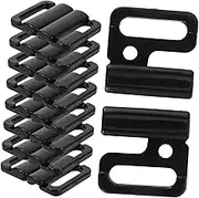 PHENOFICE 100pcs Plastic Bikini Clasp Fasteners Strap Slide Replacement for Swimsuits Lightweight Durable Design for Seamless Sewing Repairs