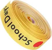 Alipis 1 Roll Elegant Back to School Theme Ribbon for Crafts Making Yards Material for Present Wrapping and DIY Projects Create Beautiful Bows and Decorations