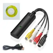 USB 2.0 Video Capture Card for VHS VCR TV DVD to Digital Converter Compatible wi