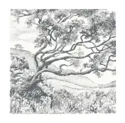 Tree in the Wind Handmade Counted Cross-Stitch Pattern Chart Needlepoint