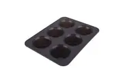 Daily Bake Silicone 6-Cup Jumbo Muffin Pan - Charcoal