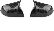 for Tesla Model 3 for Model Y Bright/Matte View Mirror Cover Cap Carbon Fiber Mirror Covers Covers Trim Car Side Mirror Cover Exterior Mirrors (Color : for Model Y Bright Carbon Fiber)