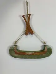 Midwest of Cannon Falls Rustic Canoe & Paddles Christmas Tree Ornament Wood