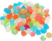 uxcell 300pcs Glow Rocks 10-15mm Glow Pebbles Decoration in The Dark Luminous Stones Decor DIY Decorative Multicolored for Garden, Potted Plant, Fish Tank