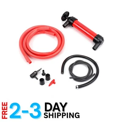 Fuel Transfer Pump Kit Plastic 3-Gal/Min Multi-Use Liquid Transfer Emergency