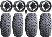 Raceline Krank 14" Black Wheels 27" MotoHammer Tires Sportsman 550 850 1000
