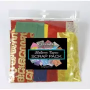 Black Ink Decorative Mulberry Paper Scrap Pack