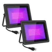 Black Lights 100W LED Black Purple Lights Flood Light with Plug(6ft Cable) fo...