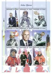 Famous characters - John Glenn - Perforated - Sheetlet