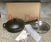 New Our Place Always Pan 2 Skillet / Steamer Set 2.6 Qt 10.5”