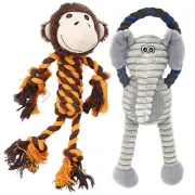 Rope Dog Toys for Aggressive Chewers, Tug of War Dog Toys for Boredom, Intera...