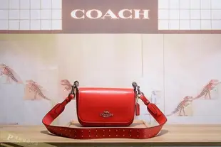 雅格精品代購 Coach 76698  新款郵差包 全素面翻蓋 簡約時尚(4)單肩斜背包 美國代購