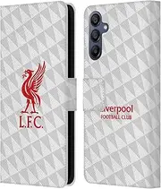 Head Case Designs Officially Licensed Liverpool Football Club Red On White Kit Liver Bird Leather Book Wallet Case Cover Compatible with Samsung Galaxy A15