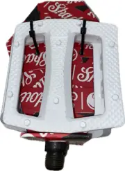 SHADOW CONSPIRACY RAVAGER PLASTIC PEDALS BMX BIKE 9/16 SUBROSA GT HARO WHITE NEW