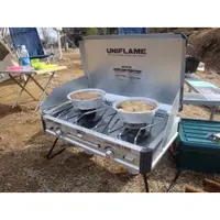 在飛比找蝦皮購物優惠-『東西賣客』日本超夯露營專用 UNIFLAME 瓦斯雙口爐U