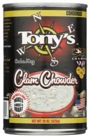 Tony's Clam Chowder Soup 15.0 oz (Pack of 12)