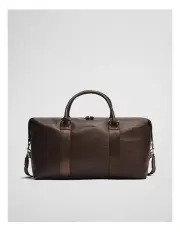 [Country Road] Leather Weekender in Chocolate