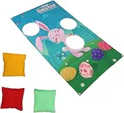WHAMVOX 1 Set Toss Game Bean Bag Toss Soft Bean Bags for Bean Bags Toss Games Corn Hole Bags Sandbag Banner Flag Toss Game Polyester