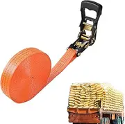 Cargo Straps, Adjustable Retractable Ratchet Straps 6614 Lbs Breaking Limit, 5cm*6/8m Straps for Trucks Trailer, Motorcycle, Luggage Cargo
