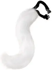 [Admireme] Faux Fur Fox Costume Cat Tail Cosplay Hair Headdress Halloween Leather Neck Chocker Set for Anime Cosplay Dress Party