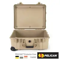 在飛比找PChome24h購物優惠-PELICAN 1560NF 輪座拉桿氣密箱-空箱(沙漠黃)