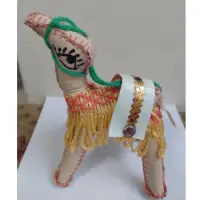 在飛比找蝦皮購物優惠-[送禮好物]埃及皮革製娃娃手工駱駝玩偶異國擺飾